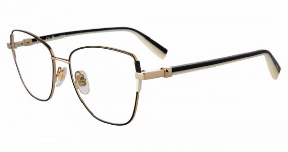 Furla VFU727 Eyeglasses, ROSE GOLD/BLACK (0301)