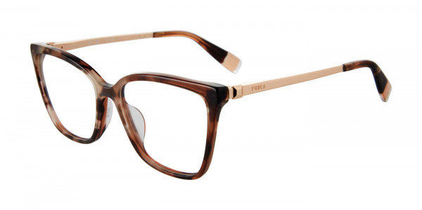 Furla VFU723 Eyeglasses, BROWN HAVANA (0710)