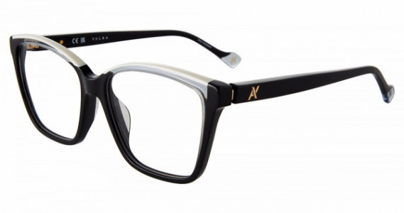 Yalea VYA109 Eyeglasses, SHINY BLACK (700Y)
