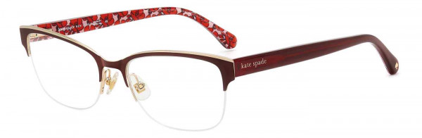 Kate Spade MARJORIE Eyeglasses, 00PA RED PTTRN