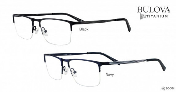 Bulova Ealing Eyeglasses, Black
