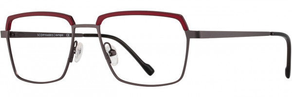 Scott Harris Scott Harris 890 Eyeglasses, 3 - Graphite / Red