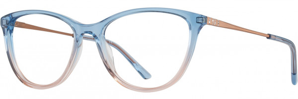 Cote D'Azur Cote d'Azur 366 Eyeglasses, 2 - Sky / Blush / Rose Gold
