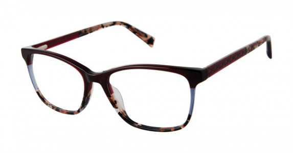 gx by Gwen Stefani GX104 Eyeglasses, Burgundy/Multi (BUR)