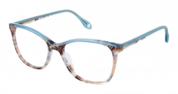 Fysh UK F-3722 Eyeglasses, S401-ICE BLUE RSWOOD