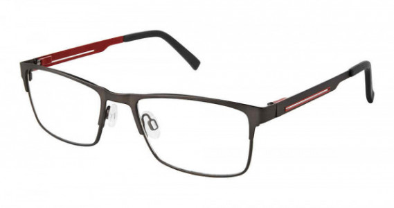SuperFlex SF-636 Eyeglasses, M203-GREY RED