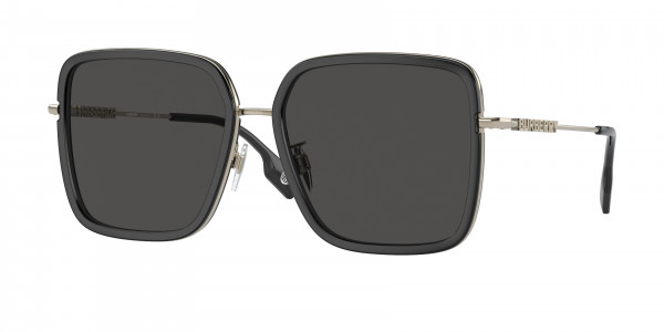 Burberry BE3145D DIONNE Sunglasses, 110987 DIONNE BLACK DARK GREY (BLACK)
