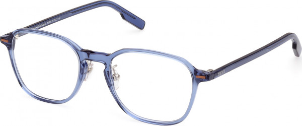 Ermenegildo Zegna EZ5255-H Eyeglasses, 090 - Shiny Blue / Shiny Blue