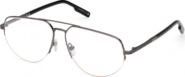 Ermenegildo Zegna EZ5266 Eyeglasses, 008 - Shiny Gunmetal / Shiny Black