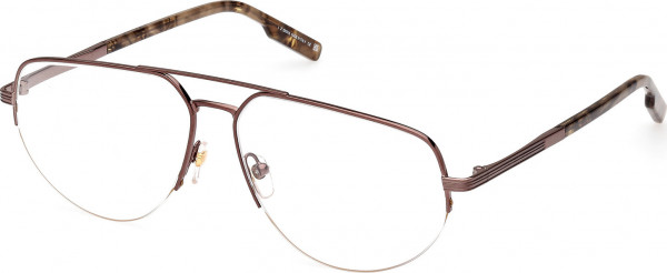 Ermenegildo Zegna EZ5266 Eyeglasses, 036 - Shiny Dark Bronze / Havana/Pearl