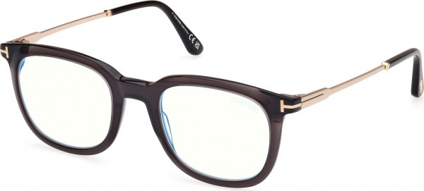 Tom Ford FT5904-B Eyeglasses, 005 - Shiny Black / Shiny Pale Gold