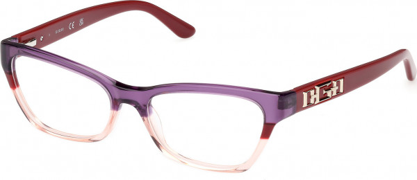 Guess GU2979 Eyeglasses, 071 - Bordeaux/Striped / Bordeaux/Monocolor