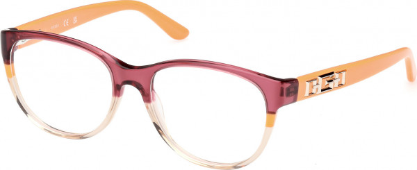 Guess GU2980 Eyeglasses, 044 - Orange/Striped / Orange/Striped