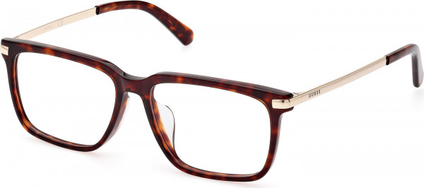 Guess GU50077-D Eyeglasses, 052 - Dark Havana / Shiny Pale Gold