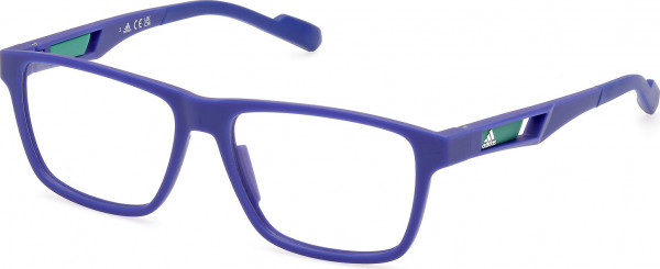 adidas SP5058 Eyeglasses, 092 - Matte Blue / Matte Blue