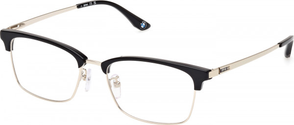 BMW Eyewear BW5074-H Eyeglasses, 032 - Shiny Black / Shiny Pale Gold