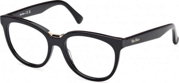 Max Mara MM5110 Eyeglasses, 001 - Shiny Black / Shiny Black