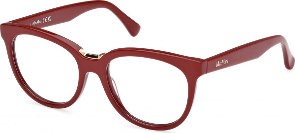 Max Mara MM5110 Eyeglasses, 066 - Shiny Dark Red / Shiny Dark Red