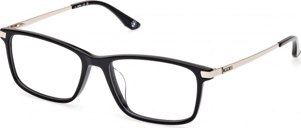 BMW Eyewear BW5073-H Eyeglasses, 001 - Shiny Black / Shiny Pale Gold
