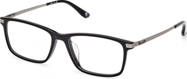 BMW Eyewear BW5073-H Eyeglasses, 005 - Shiny Black / Matte Palladium