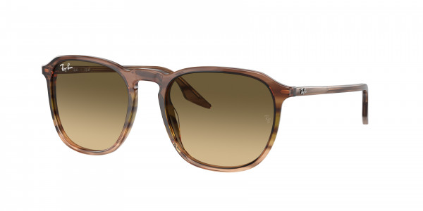 Ray-Ban RB2203 Sunglasses, 13920A STRIPED BROWN GRADIENT GREEN B (BROWN)
