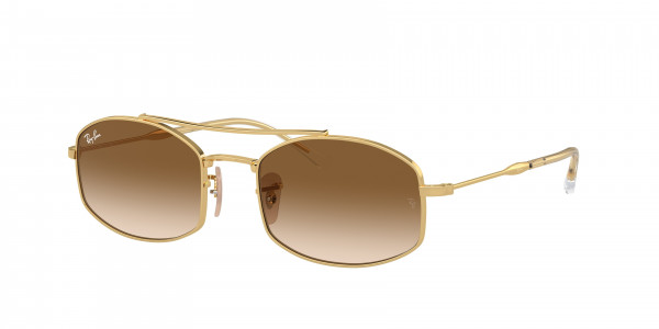 Ray-Ban RB3719 Sunglasses, 001/51 ARISTA CLEAR GRADIENT BROWN (GOLD)