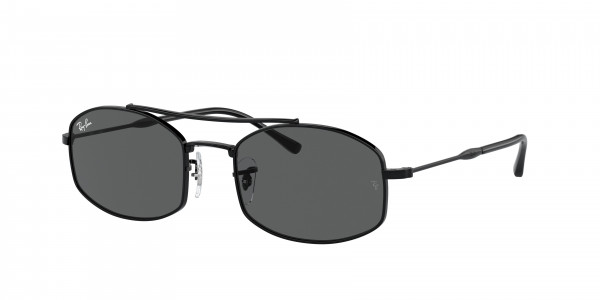 Ray-Ban RB3719 Sunglasses, 002/B1 BLACK DARK GREY (BLACK)