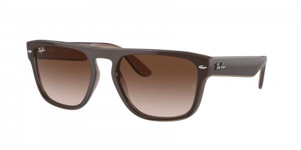 Ray-Ban RB4407 Sunglasses, 673113 BROWN LIGHT BROWN TRANSP BEIGE (BROWN)