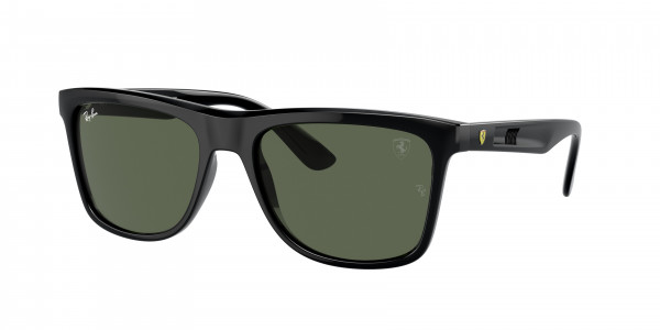 Ray-Ban RB4413M Sunglasses, F68371 BLACK DARK GREEN (BLACK)