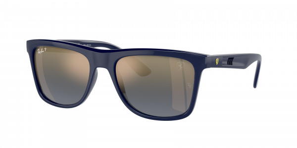 Ray-Ban RB4413M Sunglasses, F688J0 BLUE BLUE MIR GOLD GRADIENT PO (BLUE)