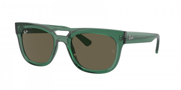 Ray-Ban RB4426 PHIL Sunglasses, 6681/3 PHIL TRANSPARENT GREEN BROWN (GREEN)