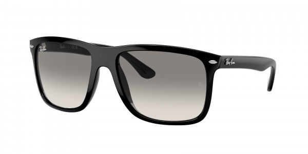 Ray-Ban RB4547F BOYFRIEND TWO Sunglasses, 601/32 BOYFRIEND TWO BLACK CLEAR GRAD (BLACK)