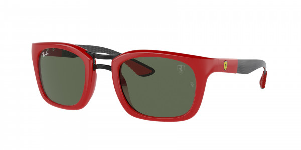 Ray-Ban RB8362M Sunglasses, F66371 RED DARK GREEN (RED)