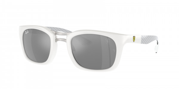 Ray-Ban RB8362M Sunglasses, F6956G WHITE GREY MIRROR SILVER (WHITE)