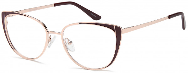 Di Caprio DC228 Eyeglasses, Burgundy