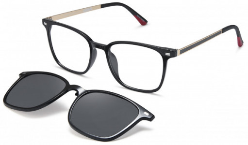 Di Caprio DC400 CLIP Eyeglasses, Black Gold