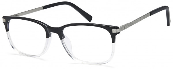 Di Caprio DC370 Eyeglasses, Black Clear