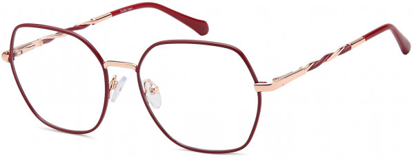Di Caprio DC369 Eyeglasses, Burgundy