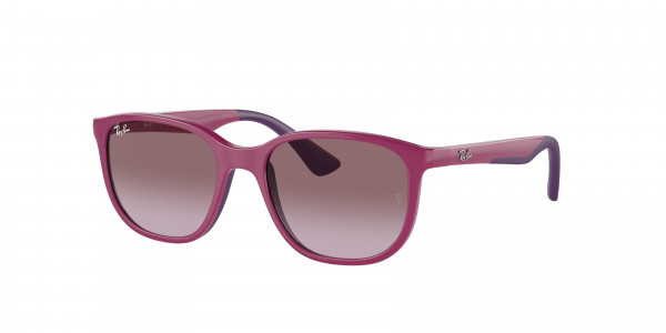 Ray-Ban Junior RJ9078SF Sunglasses, 71498H FUCSIA ON RUBBER VIOLET VIOLET (PINK)