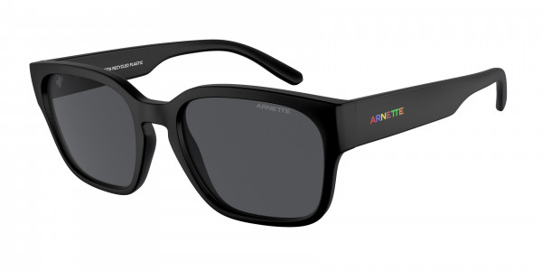Arnette AN4325 HAMIE Sunglasses, 290087 HAMIE MATTE RECYCLED BLACK DAR (BLACK)