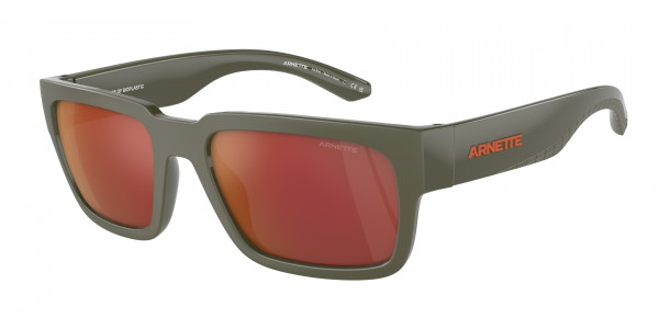 Arnette AN4326U SAMHTY Sunglasses, 28546Q SAMHTY MILITARY GREEN MATTE/SH (GREEN)