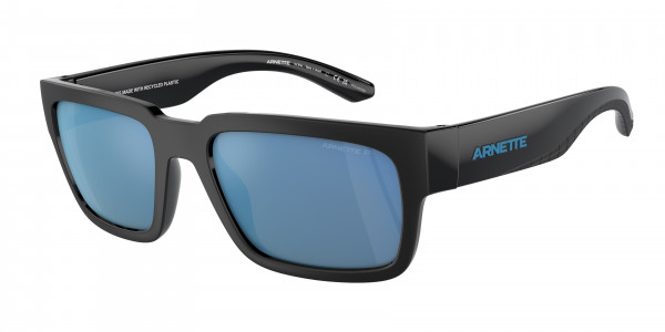 Arnette AN4326U SAMHTY Sunglasses, 290022 SAMHTY RECYCLED BLACK MATTE/SH (BLACK)