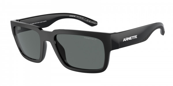 Arnette AN4326U SAMHTY Sunglasses, 290081 SAMHTY MATTE/SHINY RECYCLED BL (BLACK)