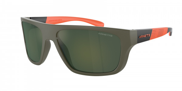 Arnette AN4330 HIJIKI Sunglasses, 28546R HIJIKI MILITARY GREEN LIGHT GR (GREEN)