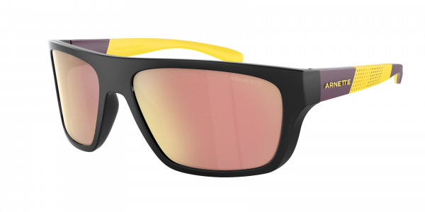 Arnette AN4330 HIJIKI Sunglasses, 29047J HIJIKI BLACK VIOLET MIRROR ROS (BLACK)