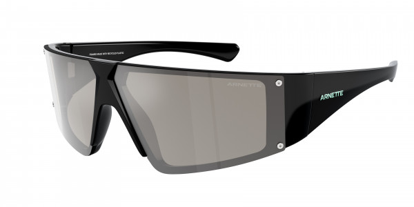 Arnette AN4332 SATURNYA Sunglasses, 29006G SATURNYA BLACK LIGHT GREY MIRR (BLACK)