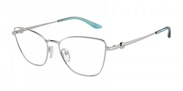 Armani Exchange AX1063 Eyeglasses, 6045 SHINY SILVER (SILVER)