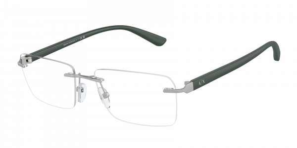 Armani Exchange AX1064 Eyeglasses, 6020 MATTE SILVER (SILVER)