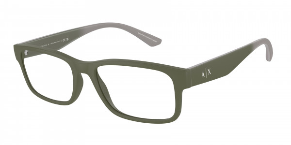 Armani Exchange AX3106F Eyeglasses, 8301 MATTE GREEN (GREEN)