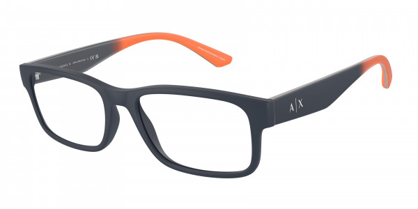 Armani Exchange AX3106 Eyeglasses, 8181 MATTE BLUE (BLUE)